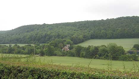 Scenic view Shropshire Hills UK
