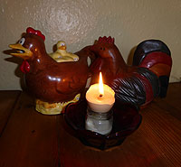 Candle made with Egg Shells